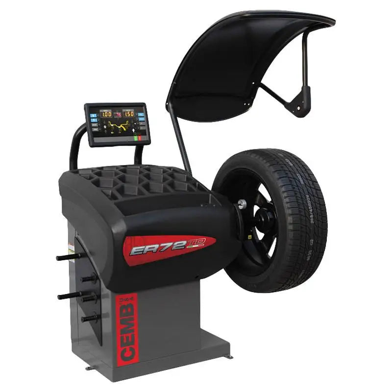 Cemb ER72TD Digital Wheel Balancer Machine - High Precision Wheel Balancing for Cars, Trucks & Motorcycles - Perfect for Auto Repair Shops & Tire Service Centers