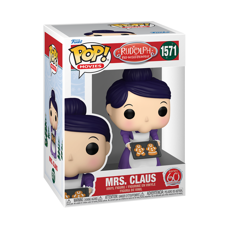 Mrs. Claus (60th Anniversary) Funko POP! Vinyl Figure #1571 - Christmas Collectible with Protector Case - Perfect for Holiday Decor, Gifts & Pop Culture Displays