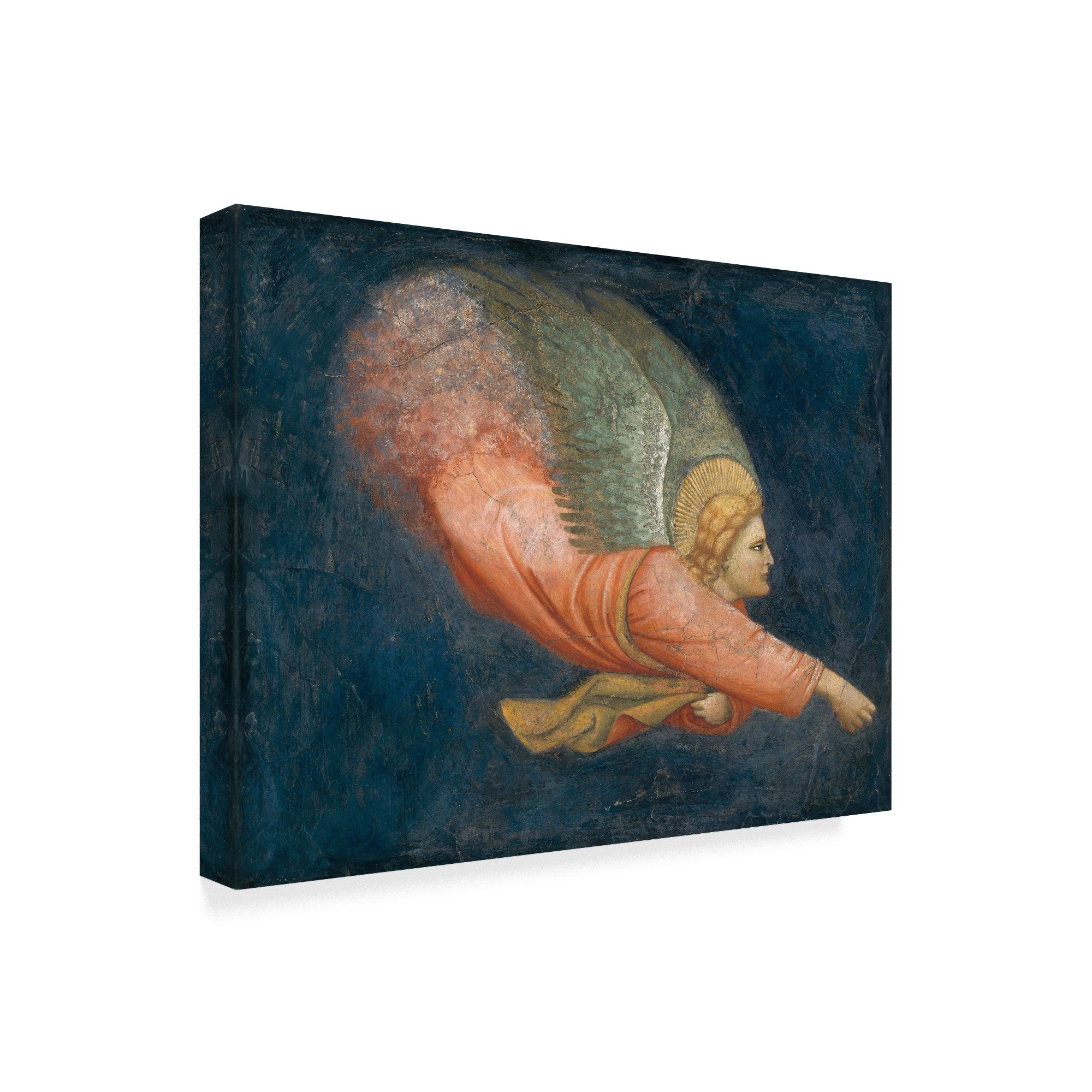 Angel by Italian School - 35x47 Inch Religious Wall Art Painting for Home Decor, Church & Office - Perfect for Living Room, Bedroom & Sacred Spaces