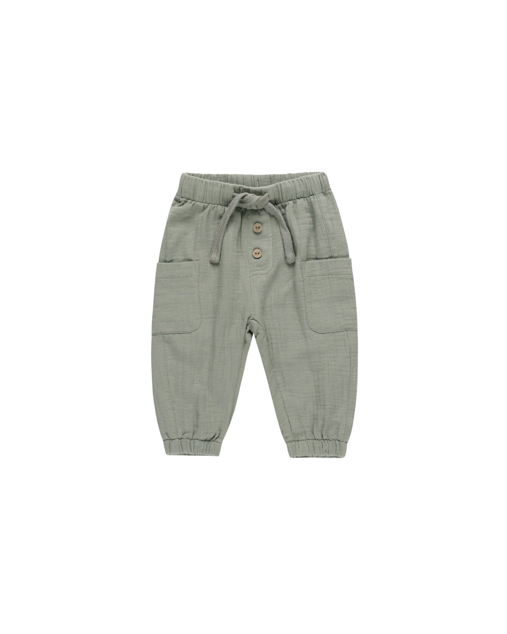 Quincy Mae Luca Women's Casual Pants in Basil Green - Soft Stretch Fabric for Comfortable Everyday Wear, Office & Travel Outfits