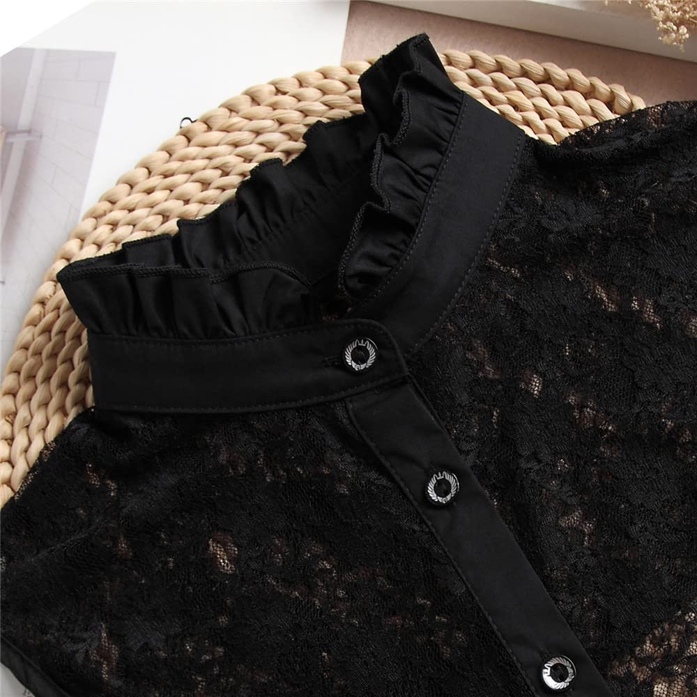 LoudSung Detachable Half Shirt Blouse - Elegant False Collar Top for Women & Girls | Perfect for Office Wear, Parties & Fashion Layering