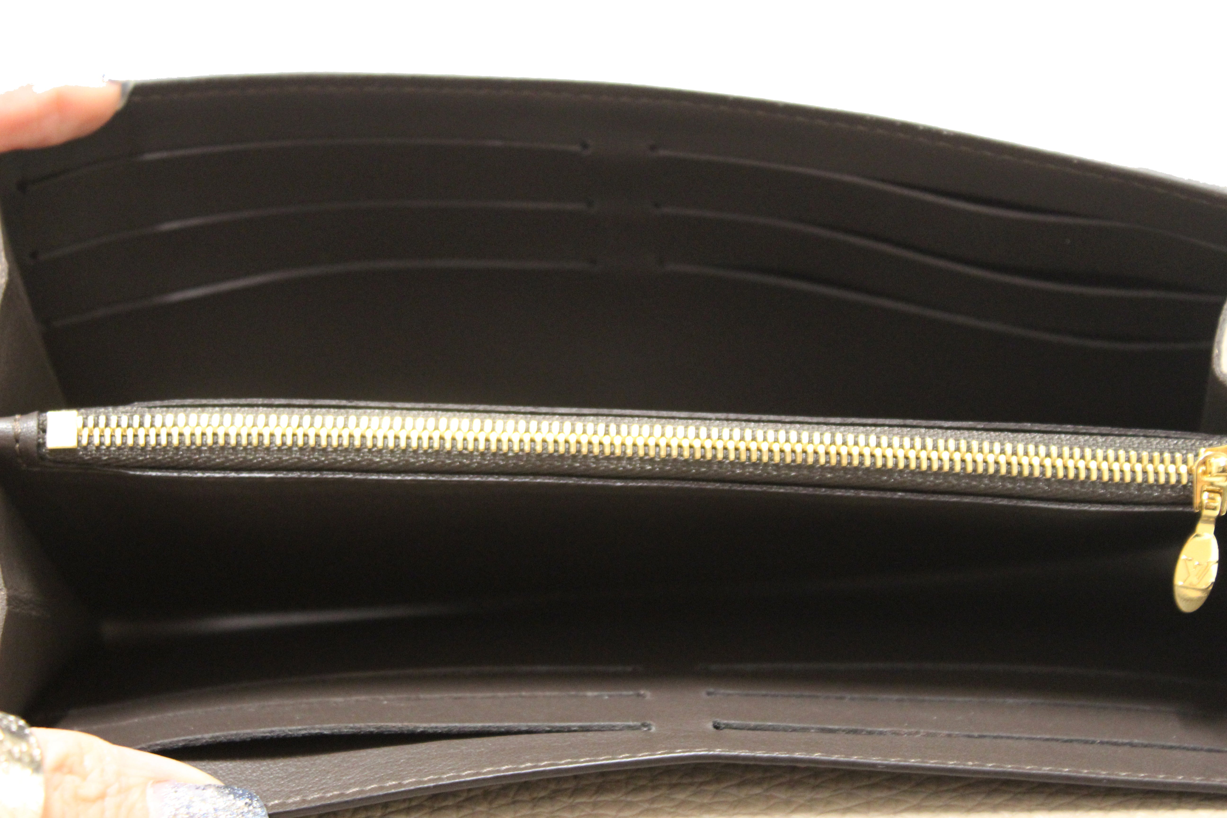 Authentic Louis Vuitton Galet Taurillon Leather Capucines Wallet for Women - Luxury Designer Billfold with Card Slots & Coin Pocket - Perfect for Everyday Use, Gifts & Special Occasions