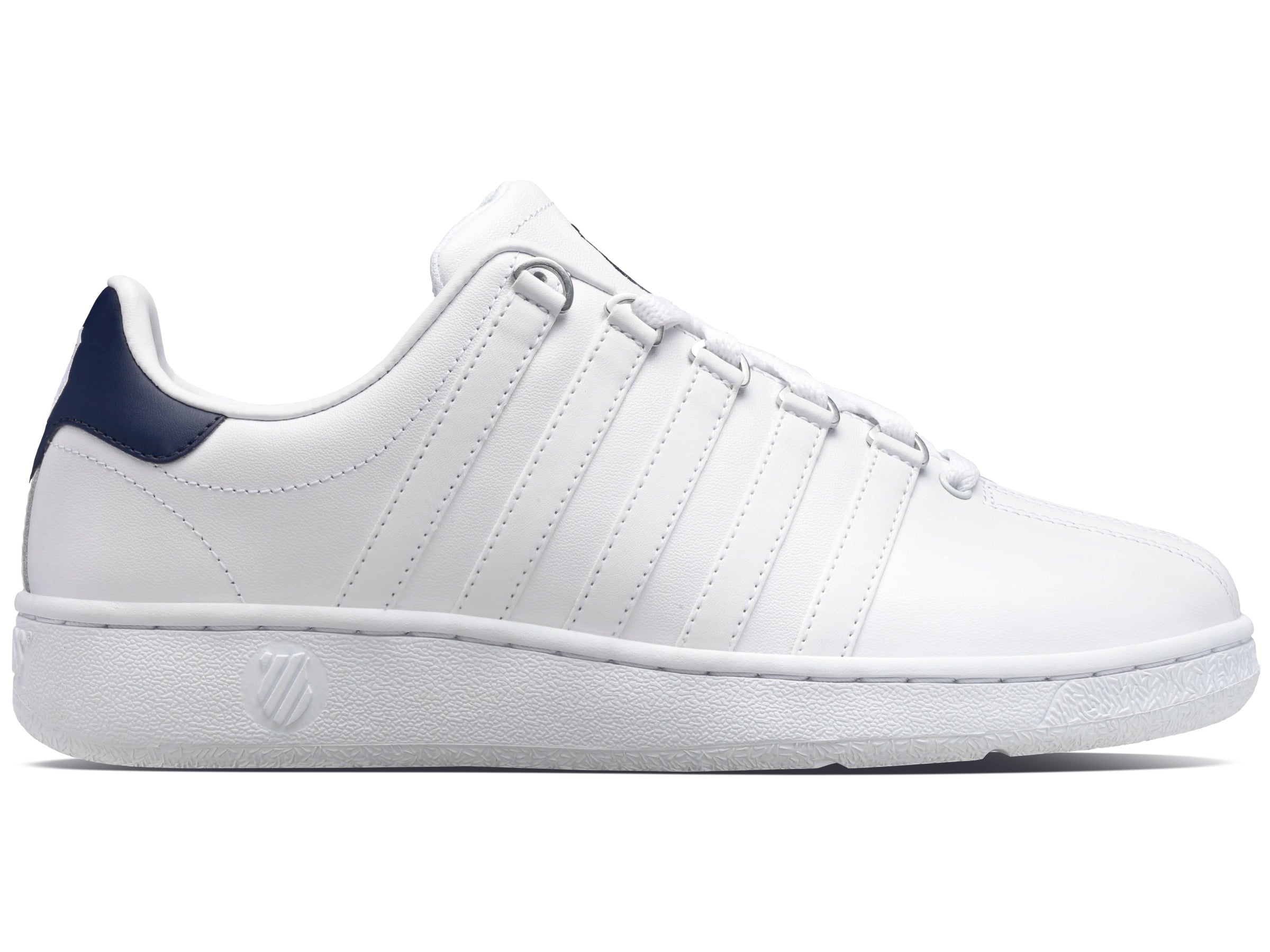 Classic VN Sneakers in White/Navy - Comfortable & Stylish Casual Shoes for Men & Women | Perfect for Walking, Running & Everyday Wear