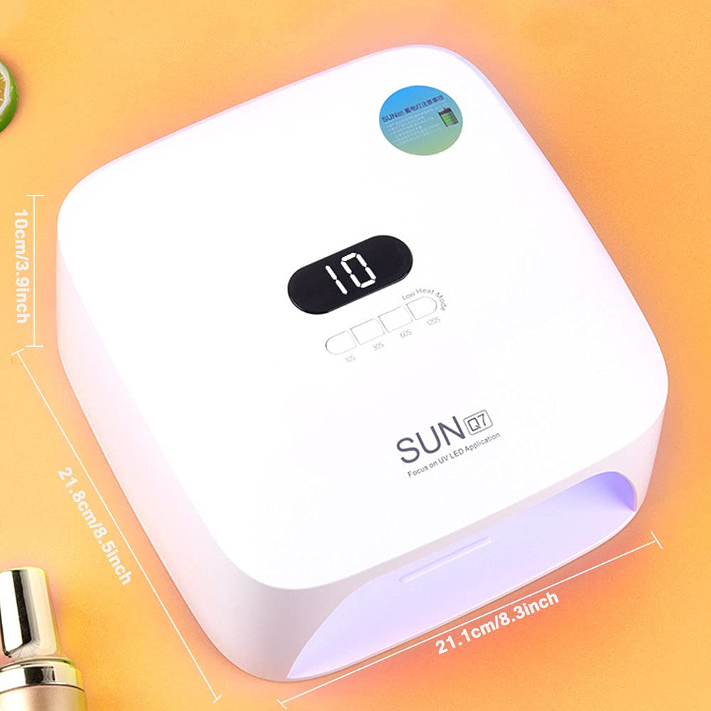 48W Cordless LED Gel Nail Lamp - Rechargeable Professional UV Nail Dryer with Wireless Portable Design for Fingernails & Toenails | Perfect for Home Manicures, Salon Use & Travel Nail Care