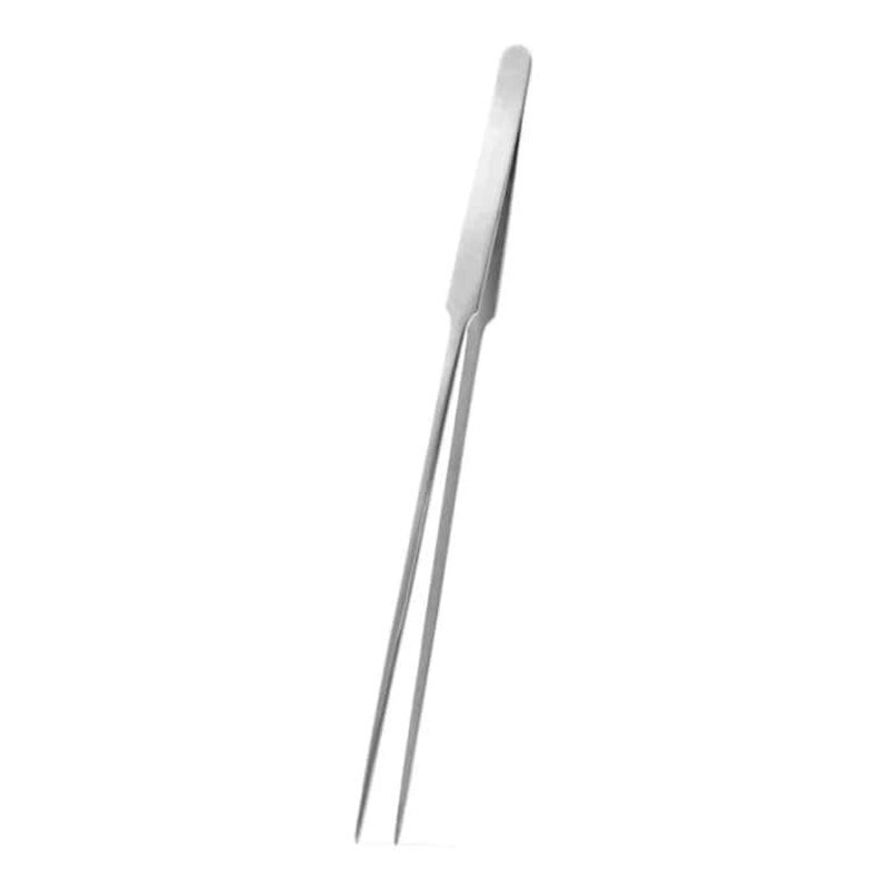 Aqua Natural Pro Straight Tweezer 25cm - Professional Stainless Steel Eyebrow Tweezers for Precise Hair Removal - Perfect for Eyebrow Shaping, Splinter Removal & First Aid Kit