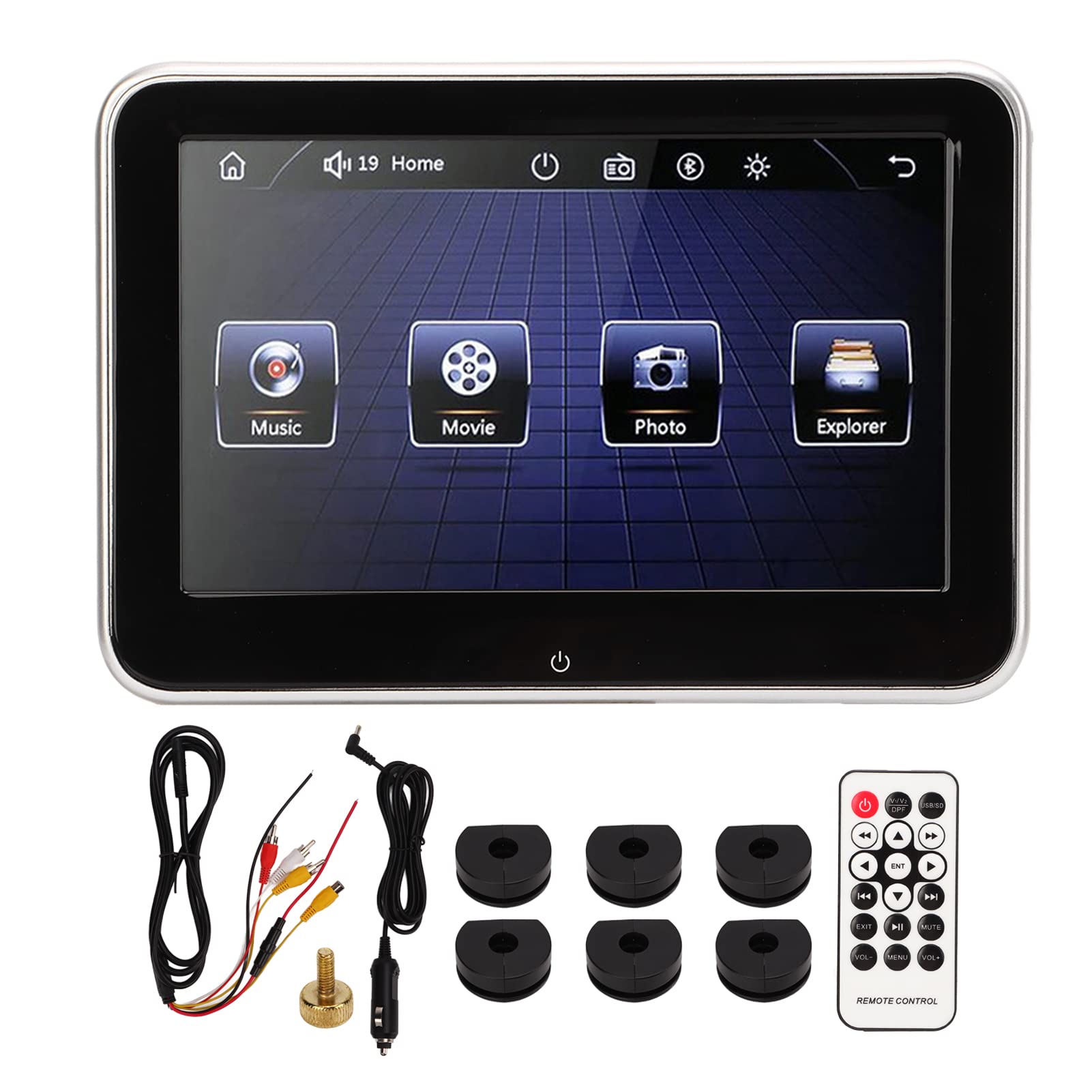 8 Inch IPS 1080P Touch Screen Headrest DVD Player - Car Headrest Monitor with MP5/CD Player for Rear Seat Entertainment System | Perfect for Kids Road Trips, Family Travel & In-Car Movie Watching