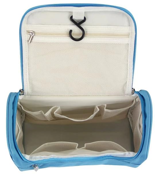 Fashion Cosmetic Organizer Bag for Women - Travel & Home Use (Navy Blue)