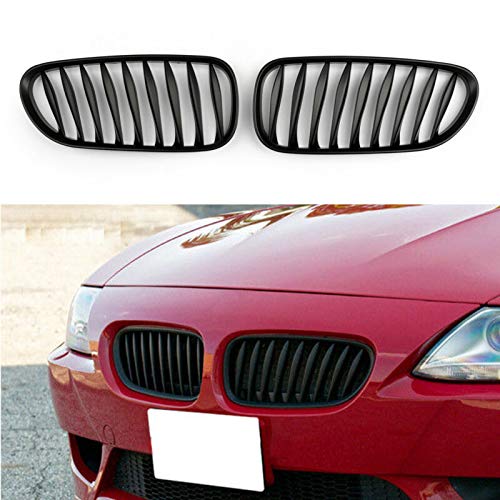 Frezon Matte Black Front Bumper Sport Kidney Grille for BMW Z4 E85 E86 (2003-2008) - Upgrade Your Ride for Enhanced Style & Performance