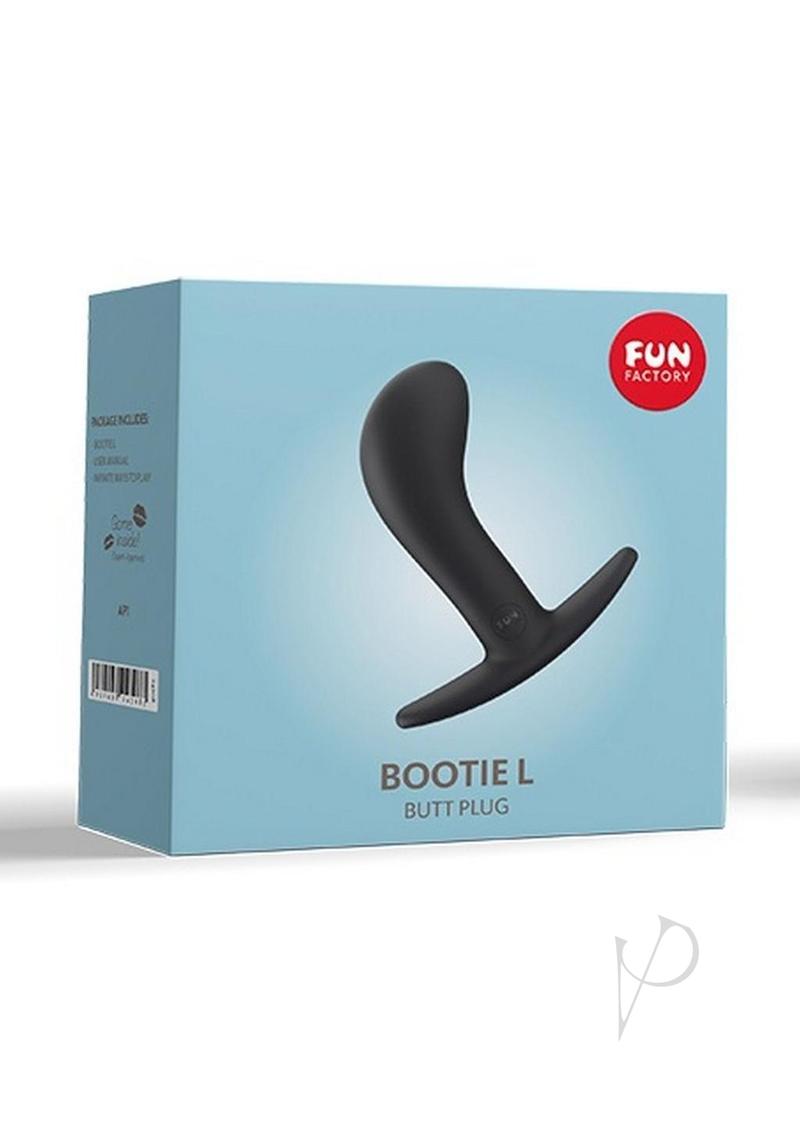 Premium Large Black Silicone Anal Plug - Bootie L - Comfortable & Safe for Beginners & Advanced Play - Perfect for Couples & Solo Use