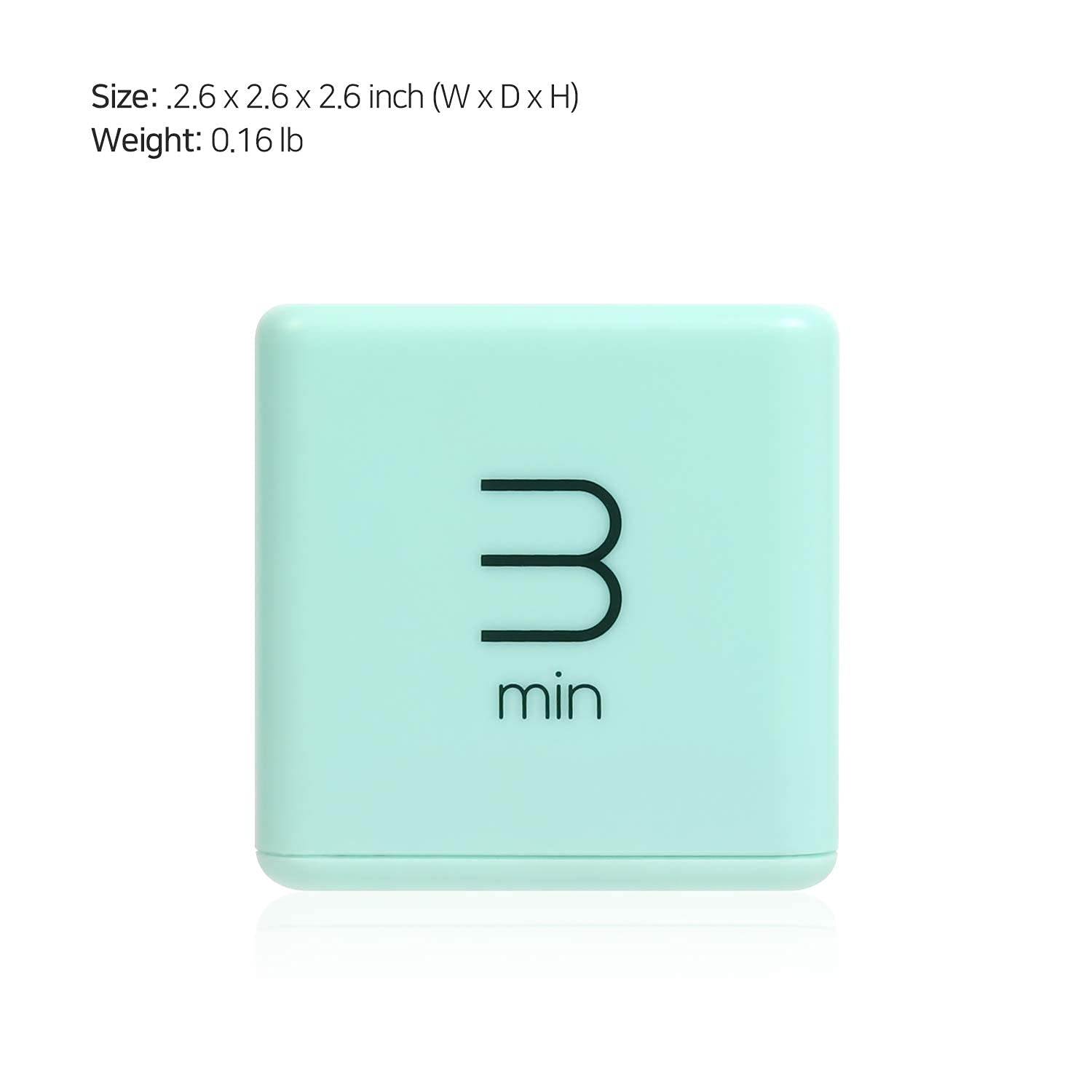 Mooas Yellow & Mint Cube Timer Bundle (10,20,30,60 Minutes) - 8 Settings - Study Timer, Kitchen Timer, Workout Timer & Kids Timer for Classroom, Office, Gym and Home Use