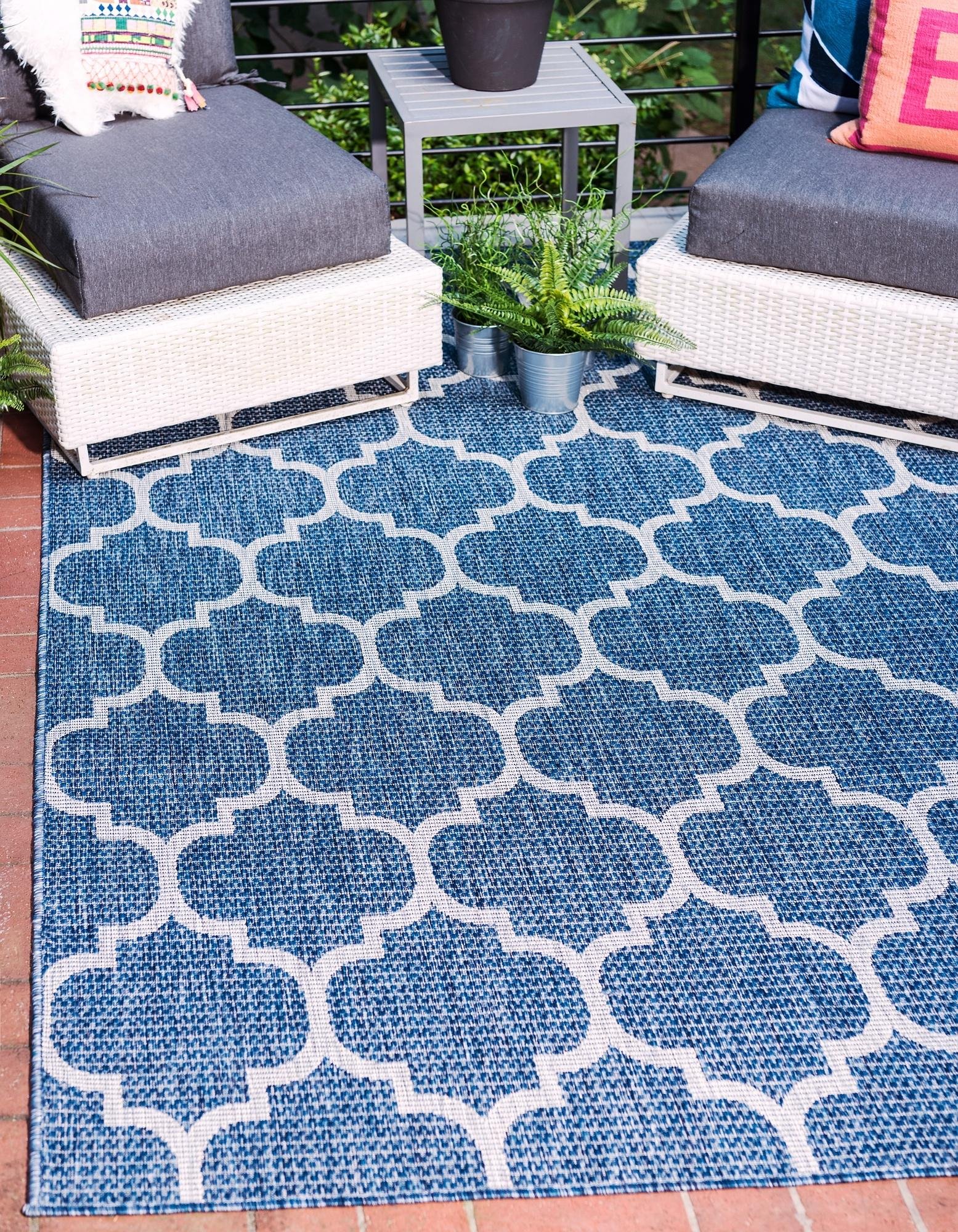 Unique Loom Outdoor Trellis Collection Area Rug 7'10