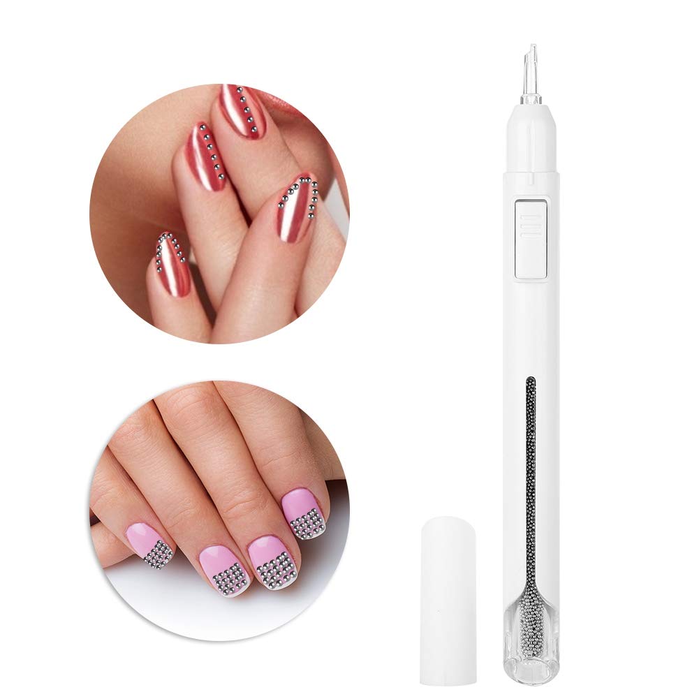 2800pcs Nail Beads Kit for Salon & DIY Nail Art - Professional Nail Dotting Pen, Rhinestones, Manicure Decoration Tools (Black) | Perfect for Nail Design, Home Salon, Party & Gift