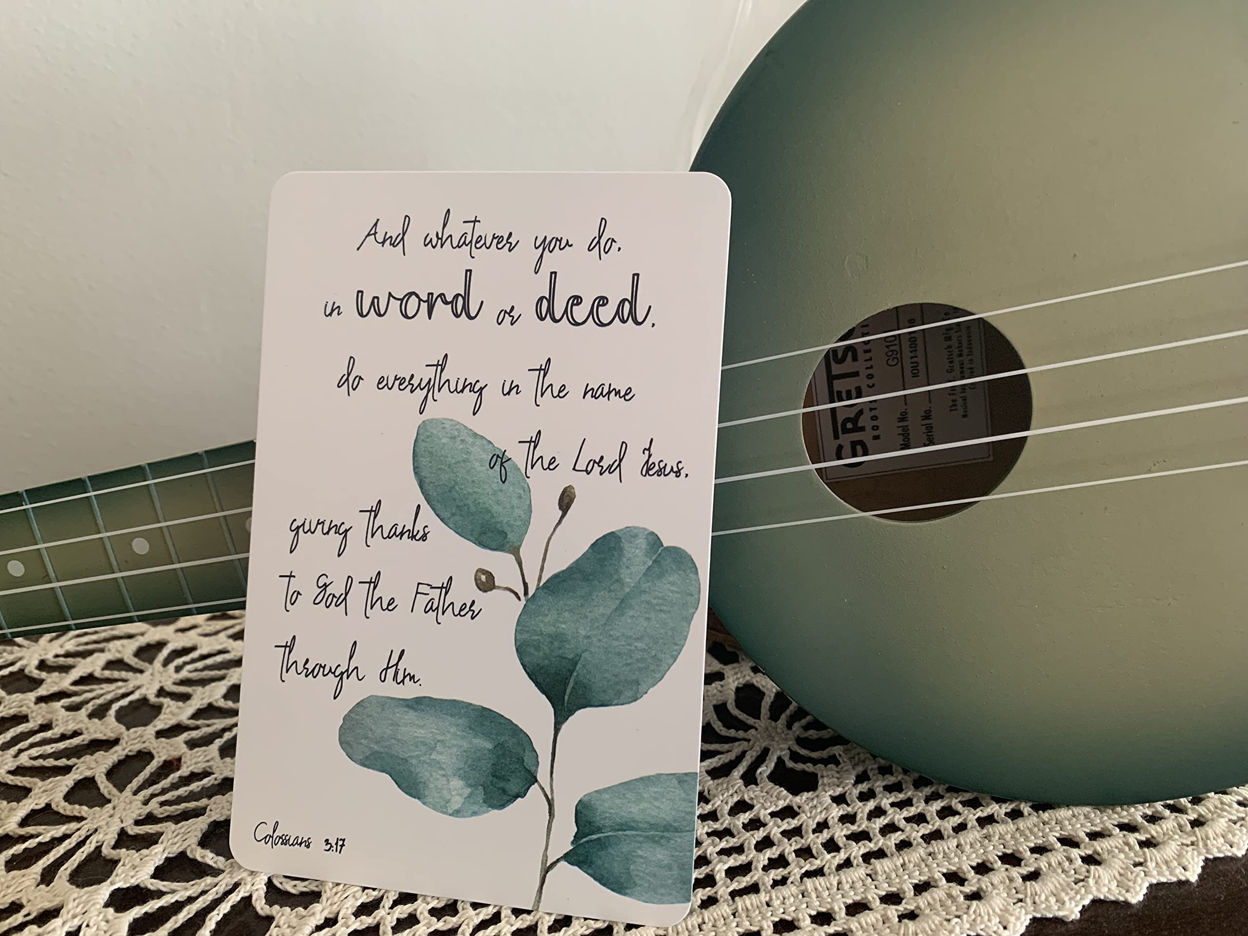Red Door Inspirations Monthly Scripture Memory Cards - 12 Count ESV Bible Verse Cards for Daily Devotion, Bible Study & Christian Gift Giving
