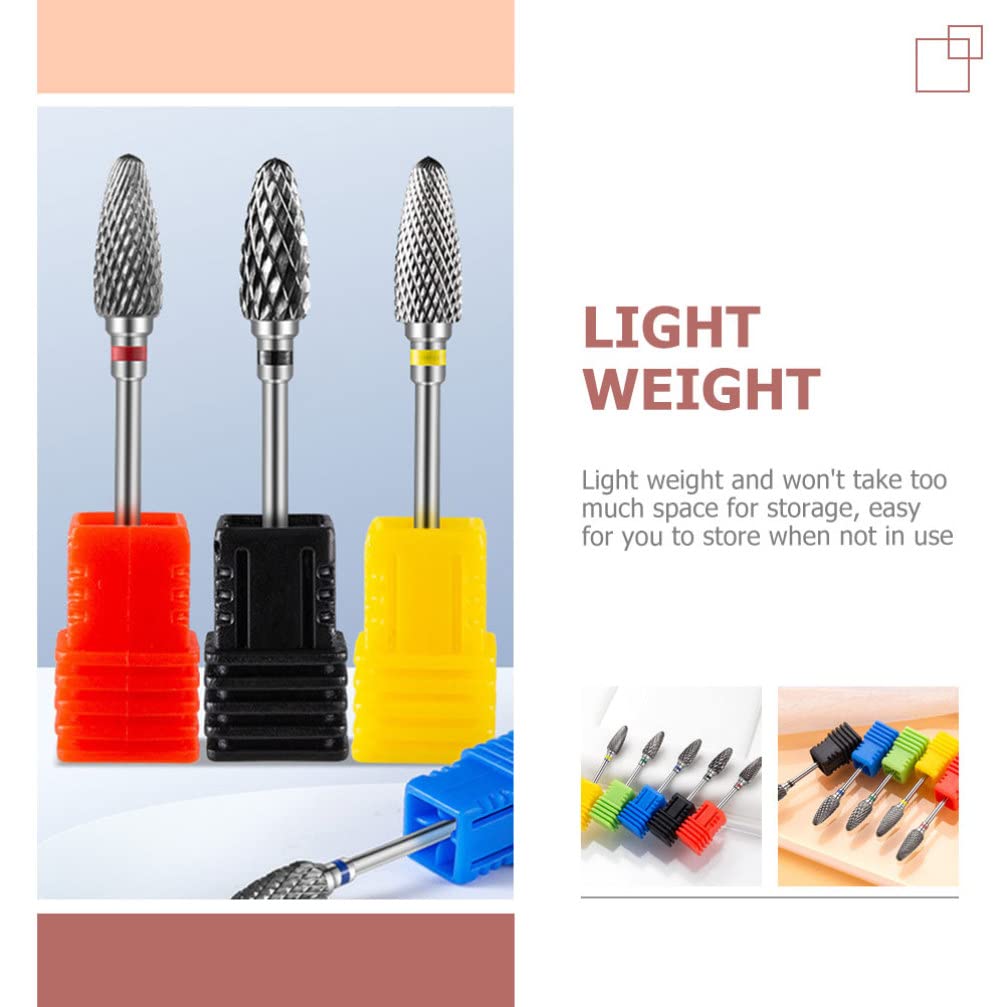 Professional Nail Drill Bits - Metal Tungsten Steel Alloy Manicure Grinding Heads for Portable Nail Polisher - Multi-Function Sanding Drill Tips for Salon & Home Nail Care - Perfect for Acrylic, Gel & Natural Nails