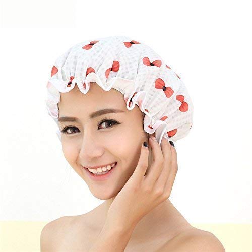Truvic 3 Pack Waterproof Reusable Shower Caps for Women & Men - Soft Elastic Hair Protection for Bath, Spa, Swimming (Multicolor) | Perfect for Travel, Salon & Home Use