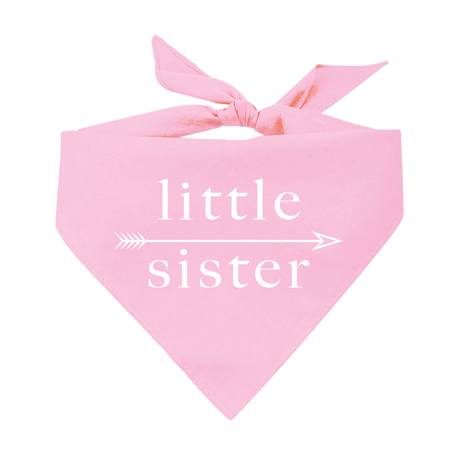 Little Sister Arrow or Little Brother Arrow Gender Reveal Dog Bandana - Baby Pink & Blue for Newborn Announcement - Perfect for Gender Reveal Parties & New Puppy Photos