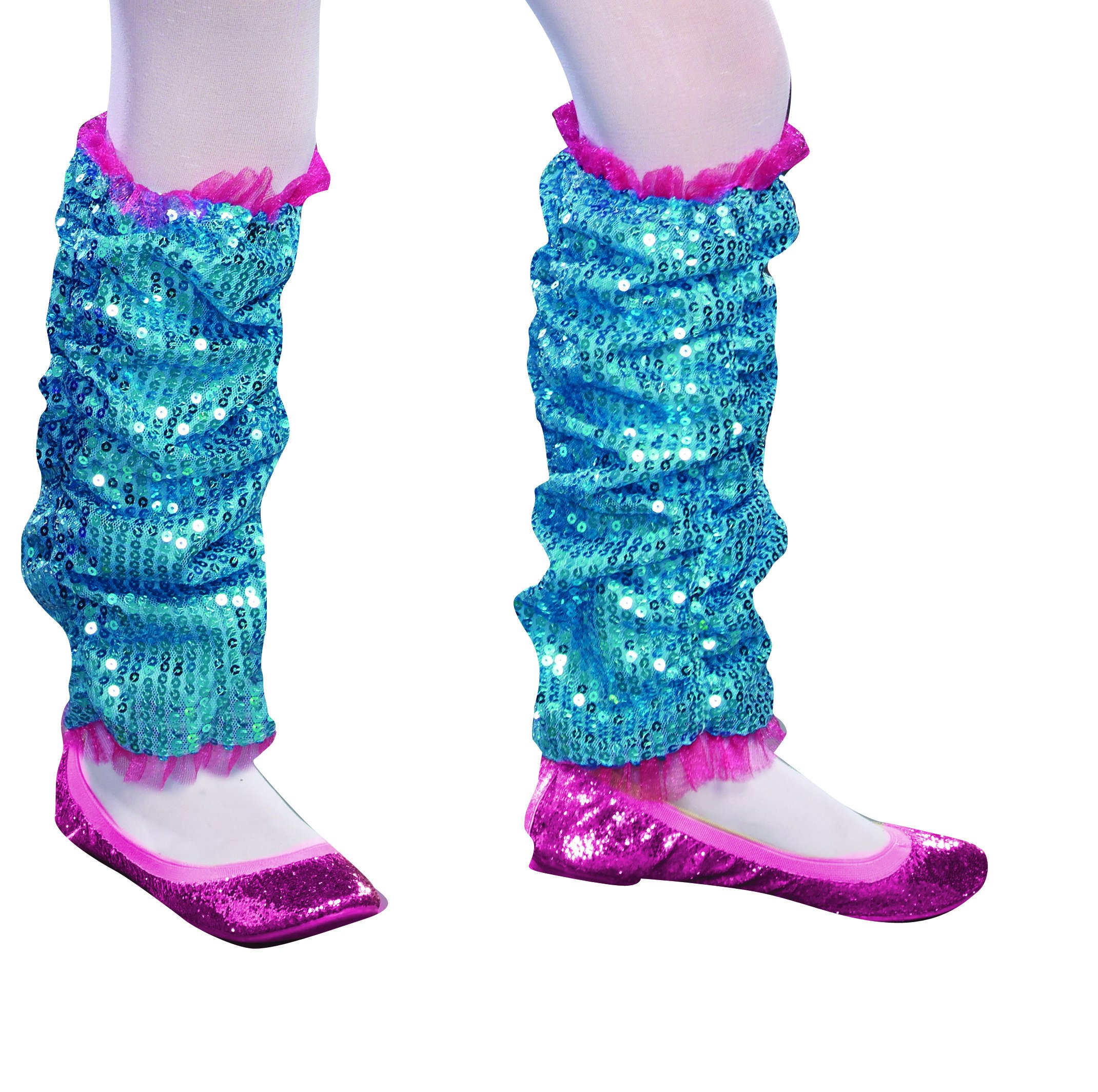 Trendy Turquoise Leg Warmers for Dance & Fitness - One Size Fits All - Perfect for Ballet, Yoga, and 80s Themed Parties