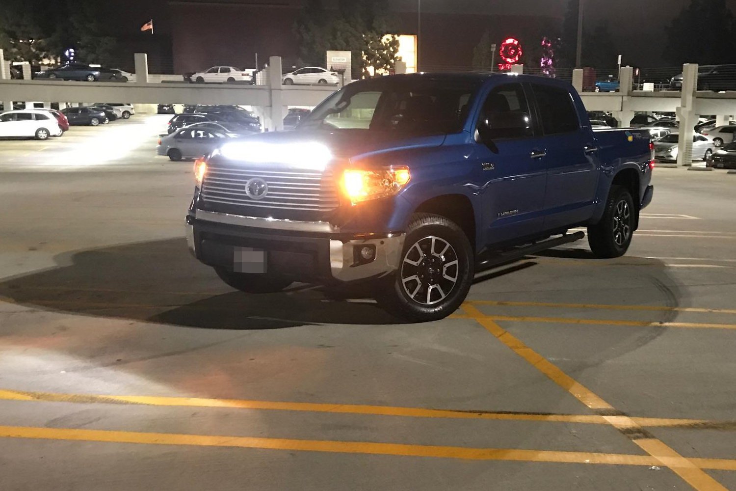 108W 36 LED Light Bar with Hood Scoop Bulge Mounting & Wiring Kit - Compatible with 2014-2021 Toyota Tundra - Perfect for Off-Roading, Night Driving & Truck Customization