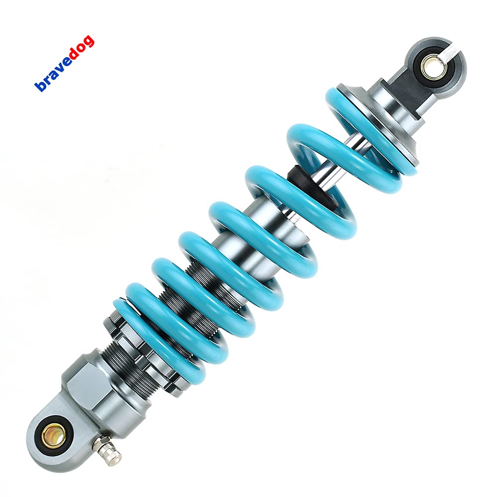 280mm Rear Shock Absorber for Dirt Pit Bike & ATV - Heavy Duty Suspension Spring Damper with Blue Coating | Off-Roading, Trail Riding & Motocross Accessories