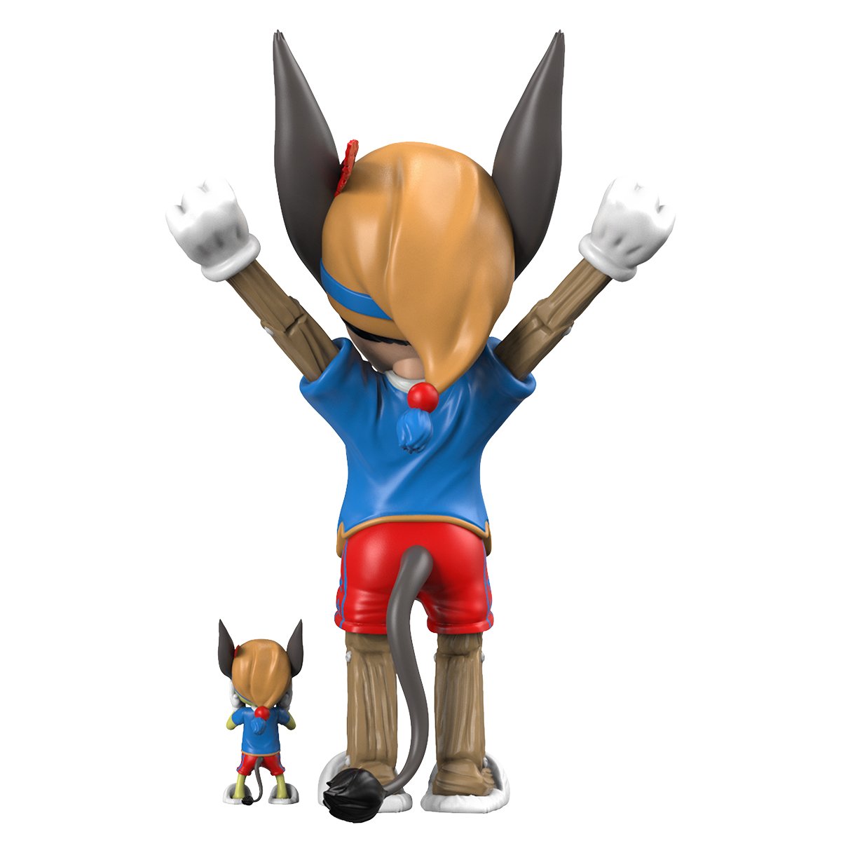 Mighty Jaxx A Wood Awakening Donkey (BFF Edition) - Unique Collectible Art Toy for Home Decor & Gift Giving - Perfect for Anime Fans & Pop Culture Enthusiasts