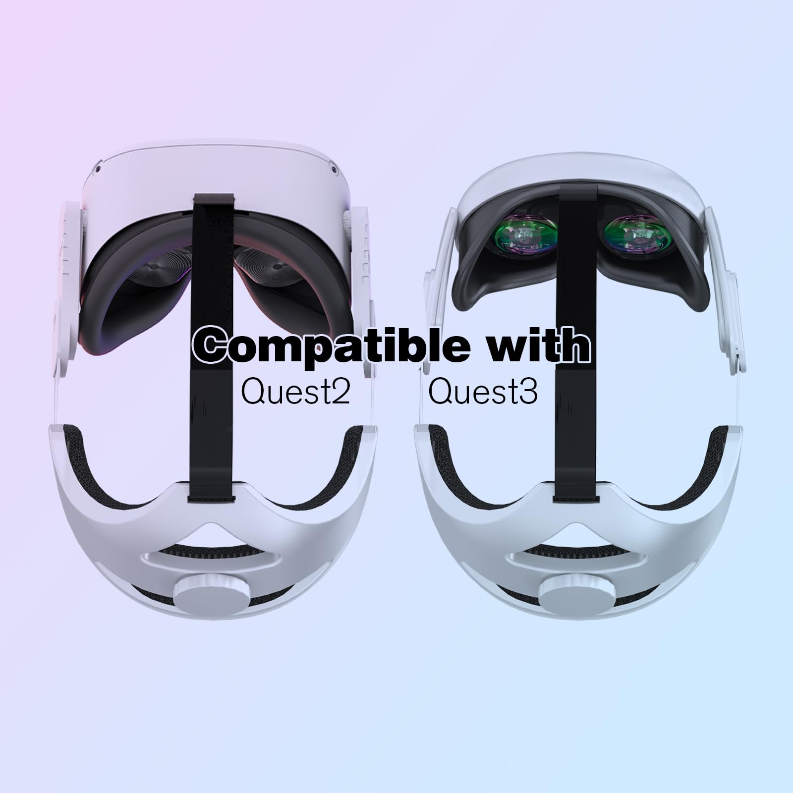 Adjustable Head Strap for Oculus Quest 2 VR Headset - Replacement Elite Strap for Enhanced Comfort & Support - Perfect for Gaming, VR Fitness & Extended Play Sessions