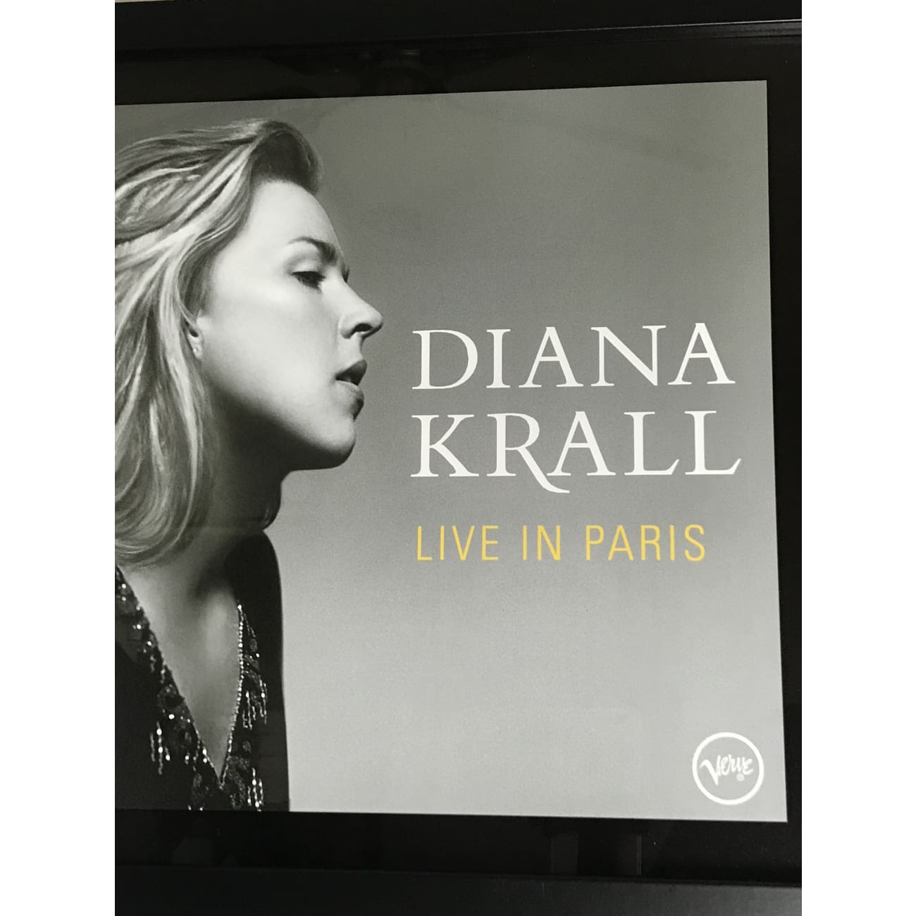 Diana Krall Live in Paris RIAA Certified Gold Album Award - Perfect for Jazz Lovers & Music Collectors
