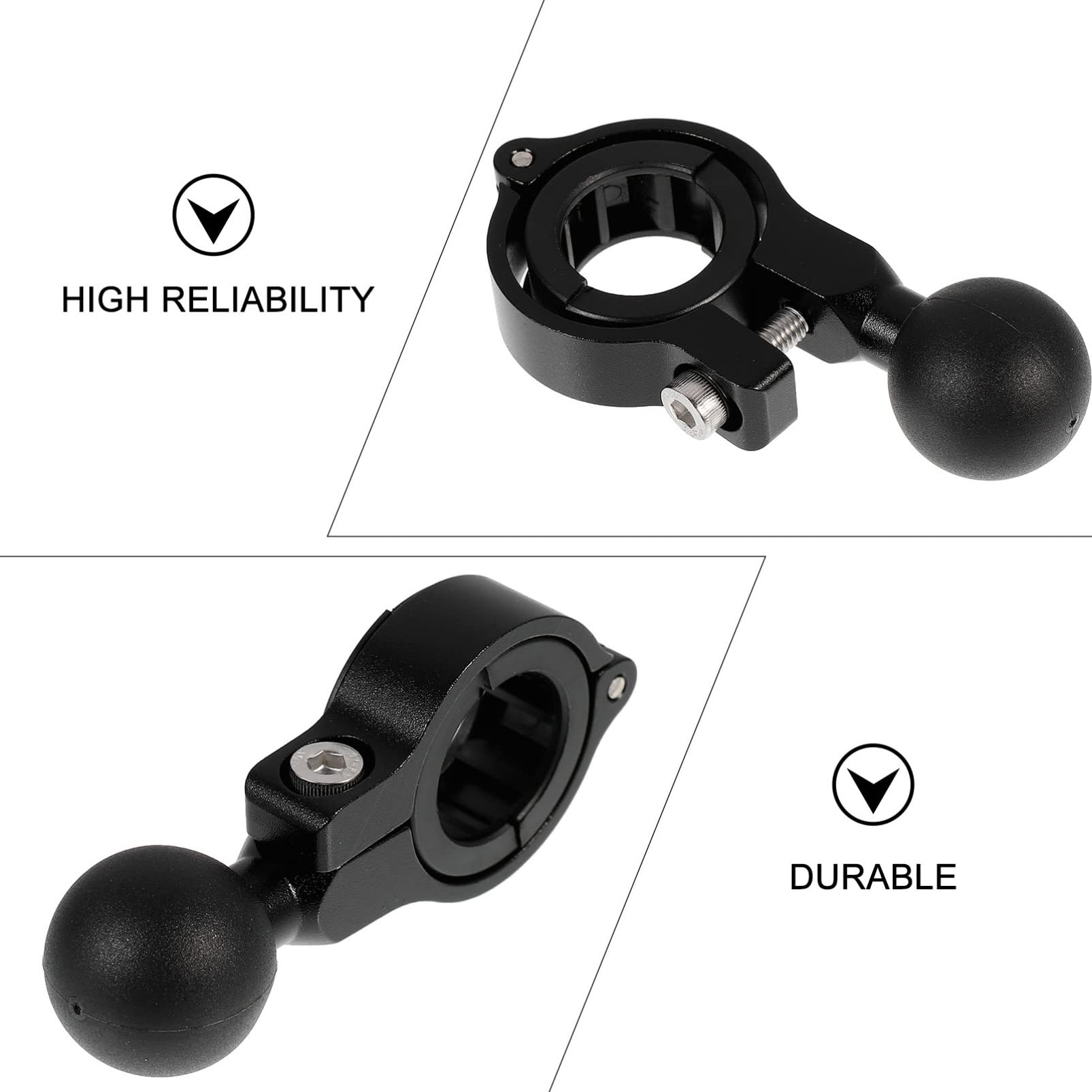 Motorcycle Handlebar Phone Mount Adapter - Secure for Riding
