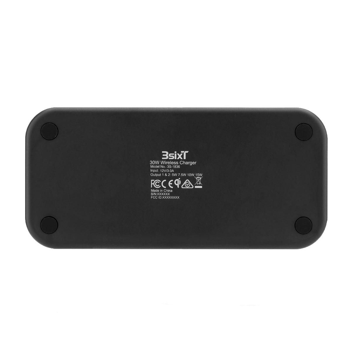 3sixT Karma 15W Fast Wireless Charger Stand - Dual Charging Pad for iPhone 15/14/13/12, Samsung Galaxy S23/S22/S21 - Perfect for Bedside, Office & Travel
