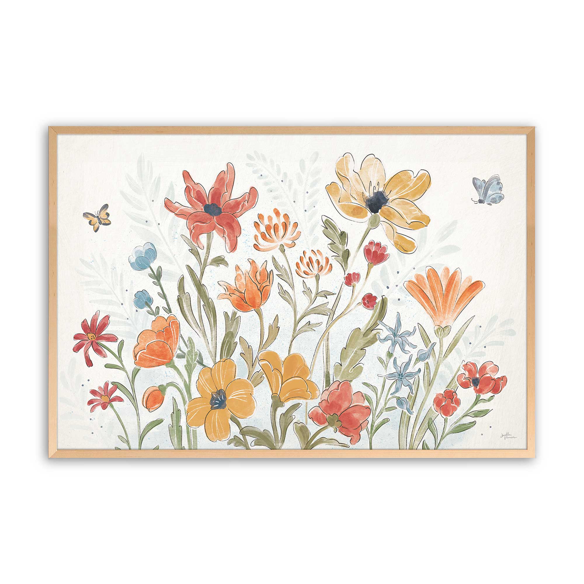 Garden Melody in Bloom Print - Floral Wall Art for Home Decor | Perfect for Living Room, Bedroom & Office Aesthetics