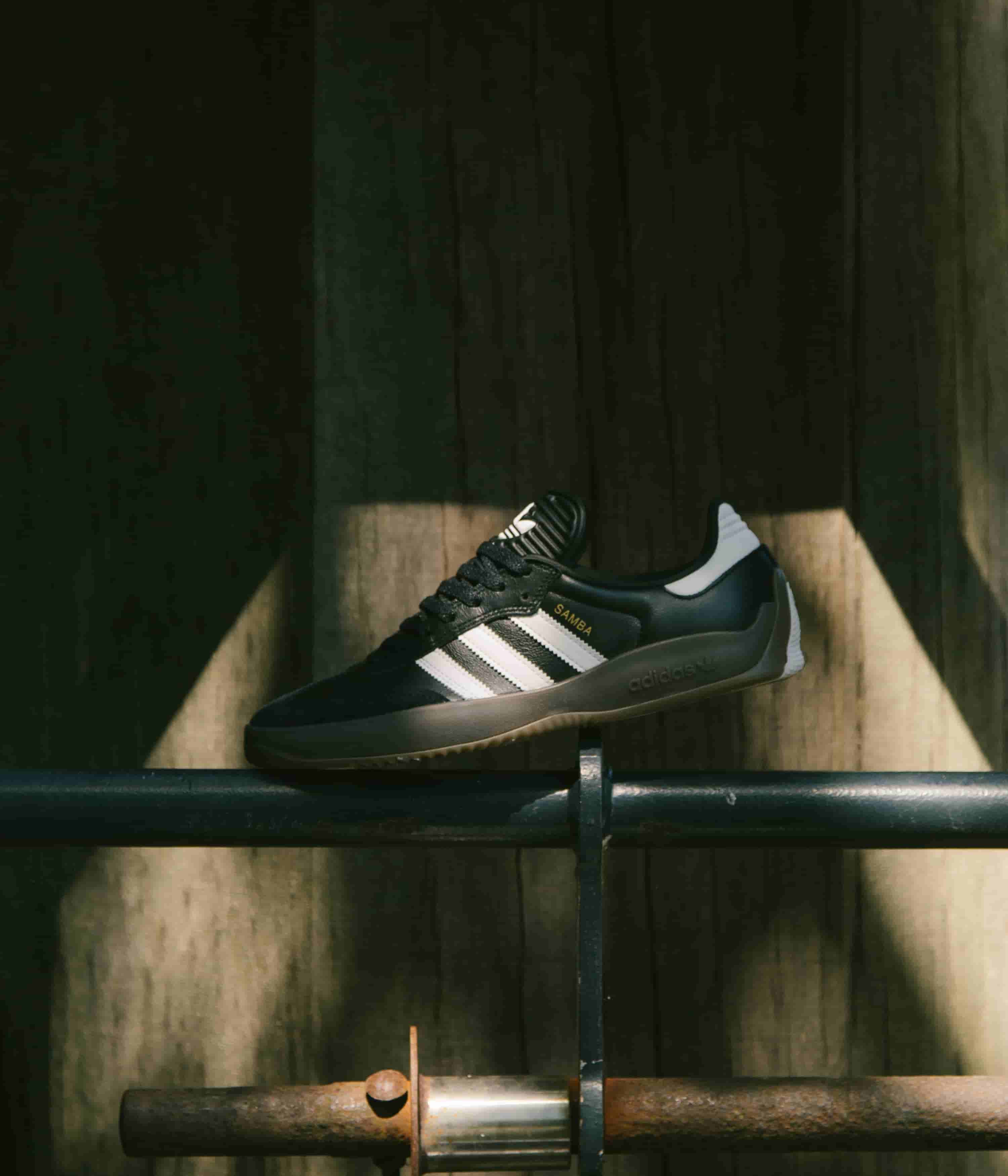Adidas Puig Samba Sneakers - Core Black / FTWR White / Gum Sole - Men's Casual Shoes for Streetwear & Everyday Comfort
