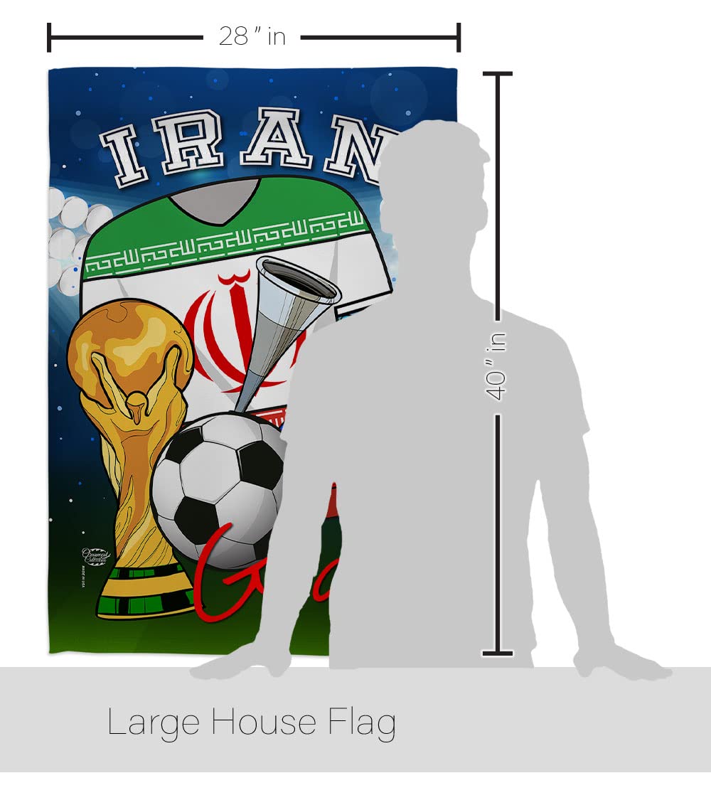 Iran Flag - World Cup Soccer Decor for Home, Garden & Sports Fans