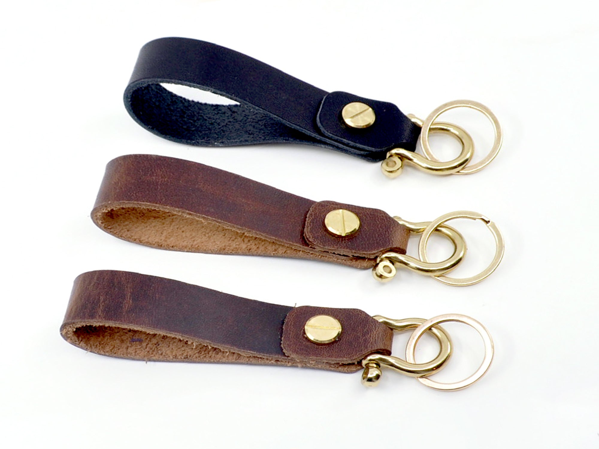 Rustic Leather Key Strap - Durable & Stylish Keychain Holder for Men & Women - Perfect for Home, Office, Car Keys, and Travel Accessories