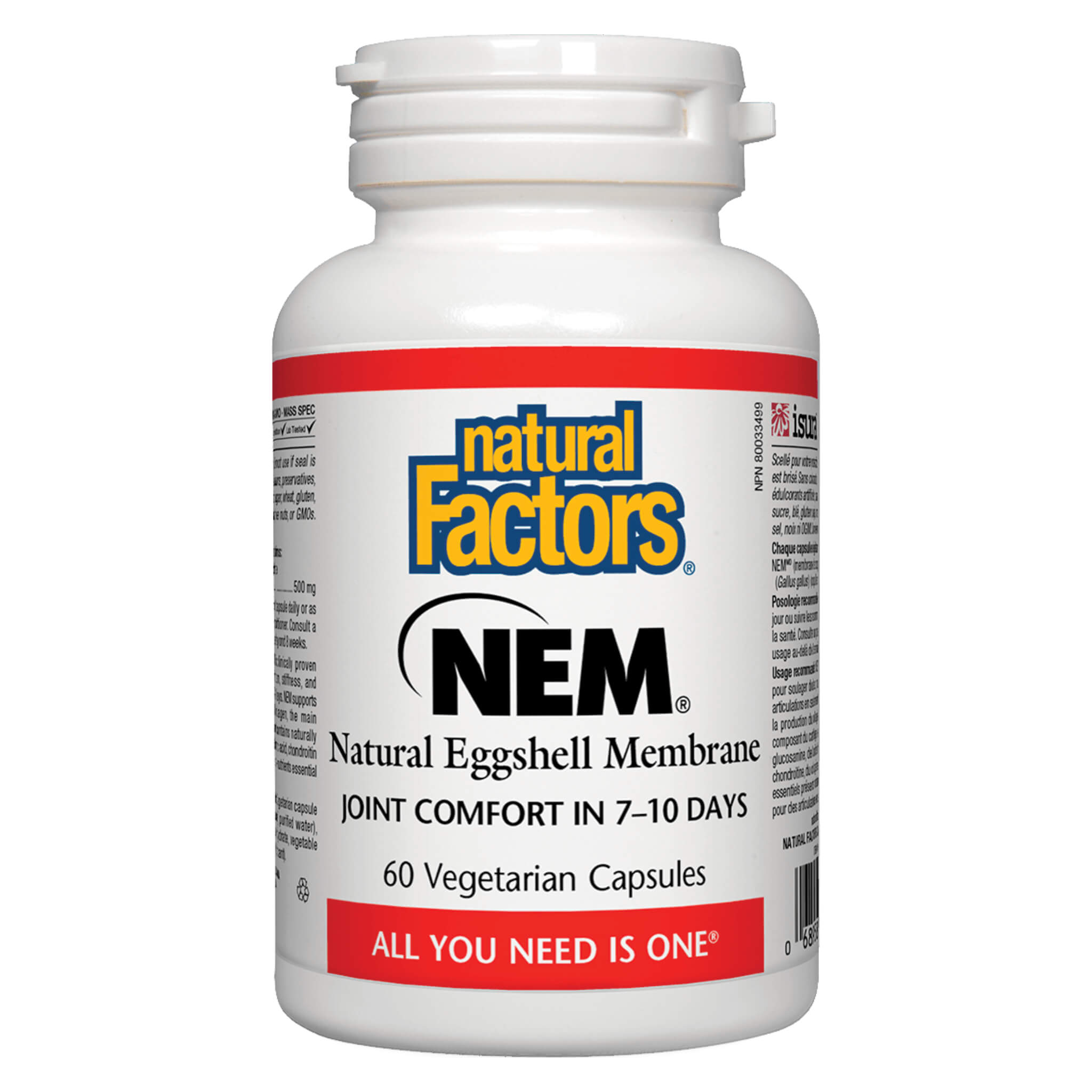 NEM Natural Eggshell Membrane Supplement for Joint Pain Relief & Mobility Support - Supports Healthy Joints, Cartilage & Connective Tissues - Ideal for Athletes, Seniors & Active Lifestyles