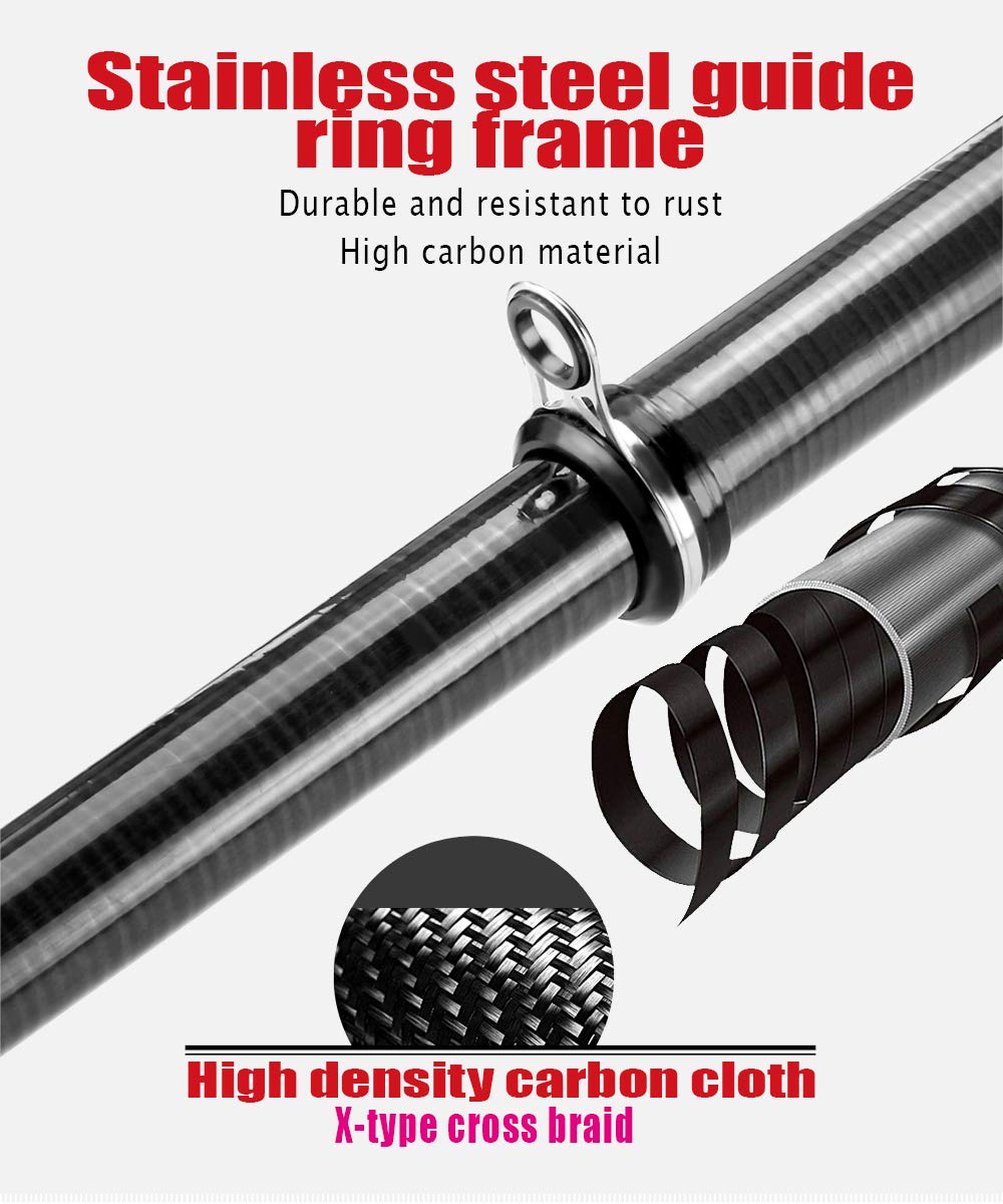 Telescopic Carbon Fiber Fishing Rod and Reel Combo - 3.6M Portable Ultralight Spinning Rod for Rock, Carp & Travel Fishing | Perfect for Backpacking, Shore Fishing & Outdoor Adventures