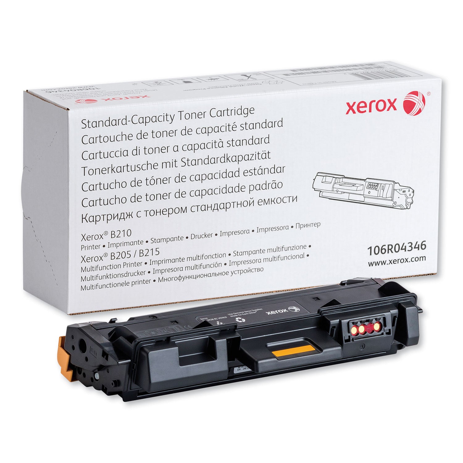 106R04346 Standard Yield Black Toner Cartridge - 1,500 Page Yield | Compatible with [Printer Models] | Ideal for Home & Office Printing