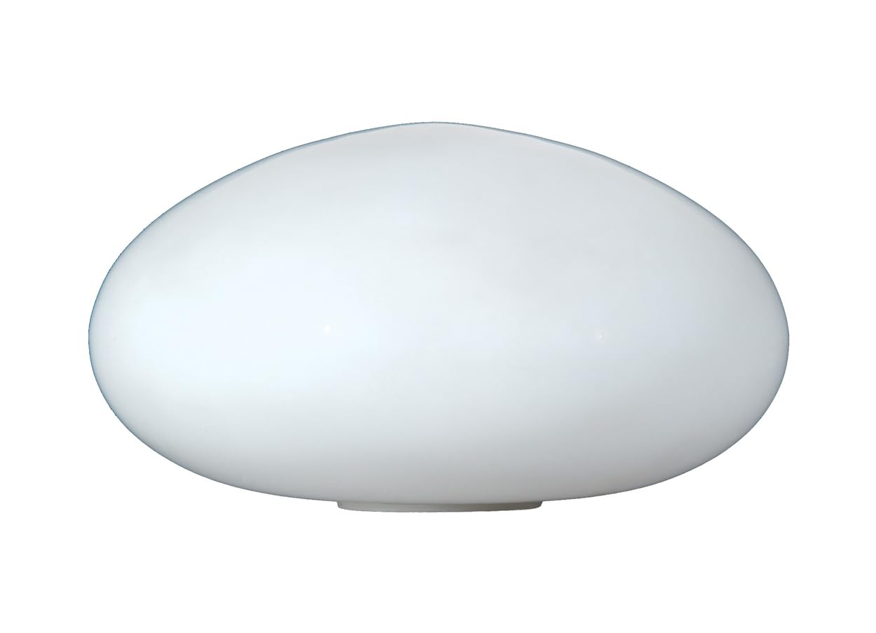 B&P Laurel Replacement Glass Lamp Shade for Mushroom Lamps - Vintage Style Lighting for Bedroom, Living Room & Office Decor