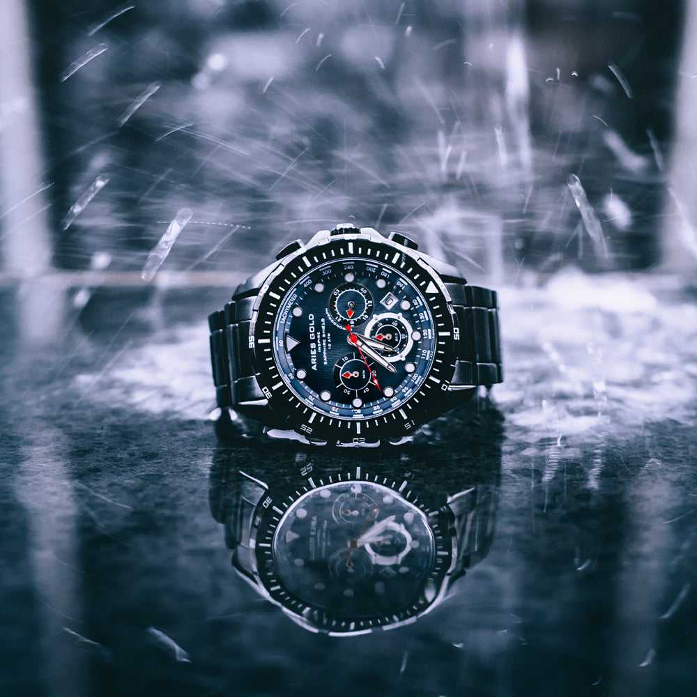 Aries Gold Atlantic G 7002 BK BU - Stylish and Durable Smartwatch for Men & Women - Perfect for Fitness Tracking, Notifications & Everyday Wear
