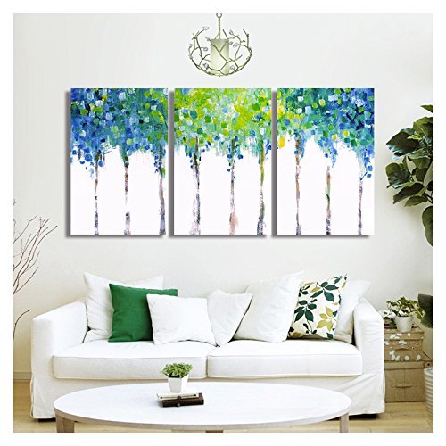 Abstract Blue Trees