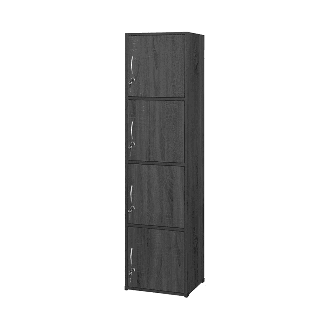 Koen 4-Tier Storage Cabinet - Organize Home, Office & Garage - Durable Shelving Unit for Closet, Pantry & Utility Room