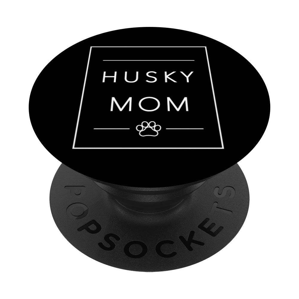 Stylish Siberian Husky PopSocket for Dog Lovers - Swappable PopGrip Phone Grip & Stand - Perfect Gift for Husky Moms & Minimalist Pet Owners - Great for Phones, Tablets & Daily Use