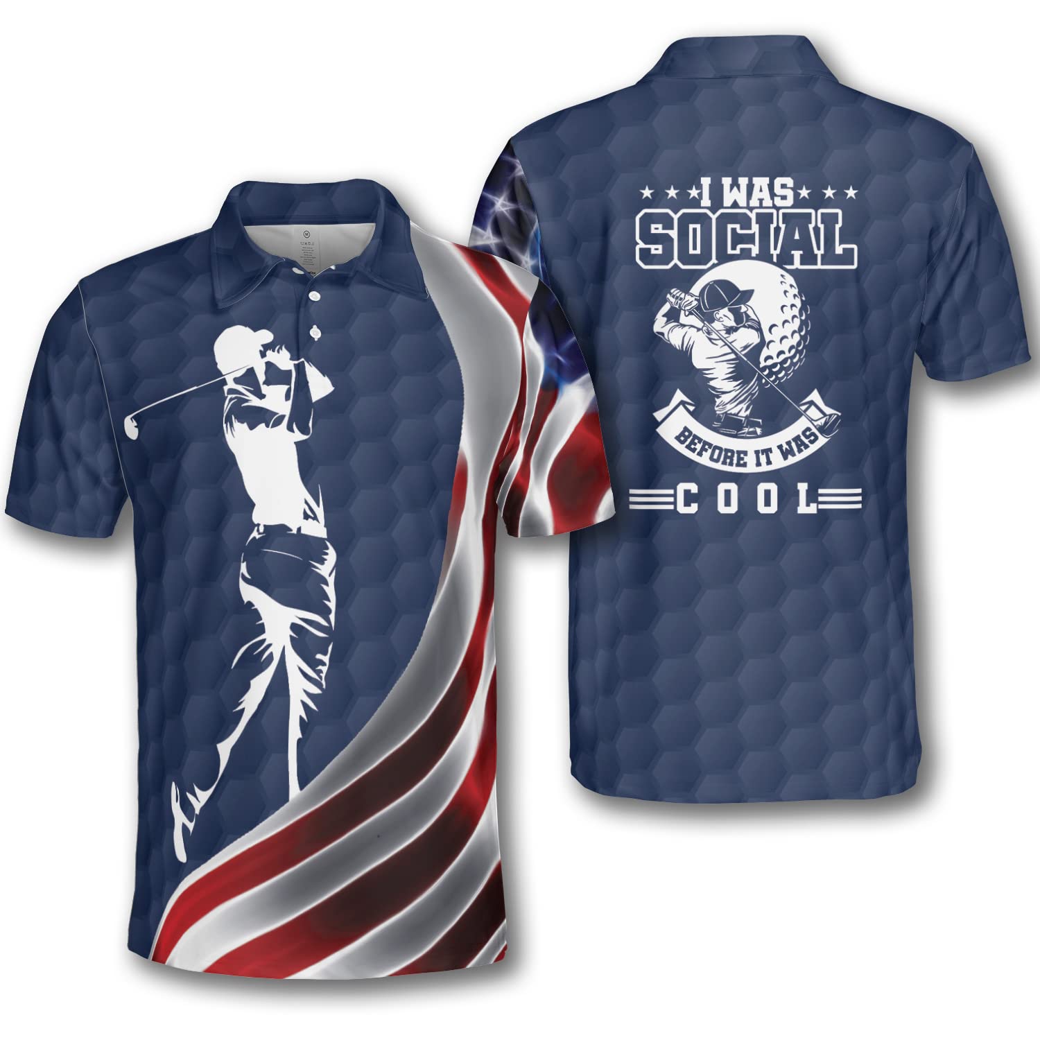 Men's Dri-Fit Short Sleeve Golf Shirts - Funny President Cup Golf Apparel & Overshirts - Moisture Wicking Performance Tees for Golfing, Casual Wear & Outdoor Activities