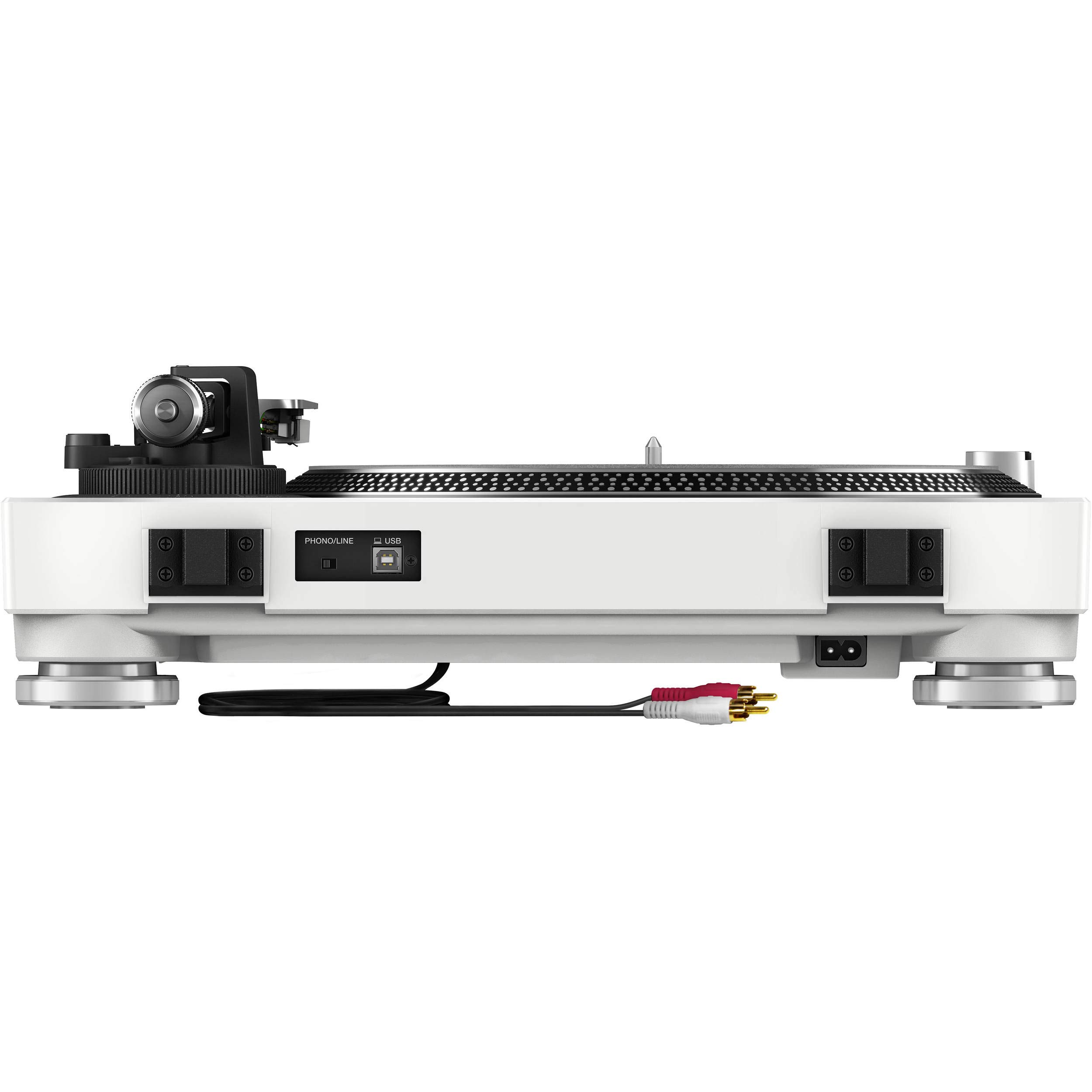 Pioneer DJM-250MK2 Professional 2-Channel DJ Mixer with PLX-500 White Direct Drive Turntables (Pair) - Perfect for Clubs, Home DJing & Music Production