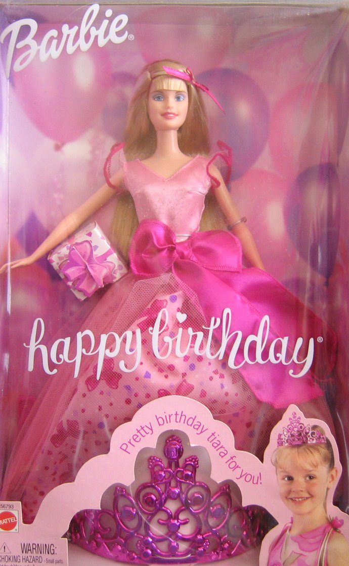 Barbie Happy Birthday Doll with Tiara - 2002 Edition | Perfect for Birthday Gifts, Collectibles & Party Decorations