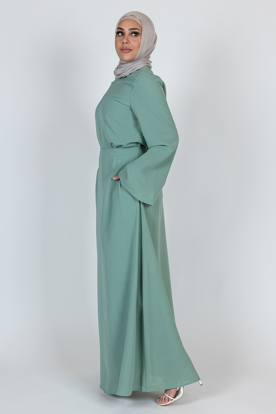 Morella A Line Skirt for Women - Flowy Midi Skirt with Pockets, High Waist Pleated Skirt for Office, Party & Casual Wear