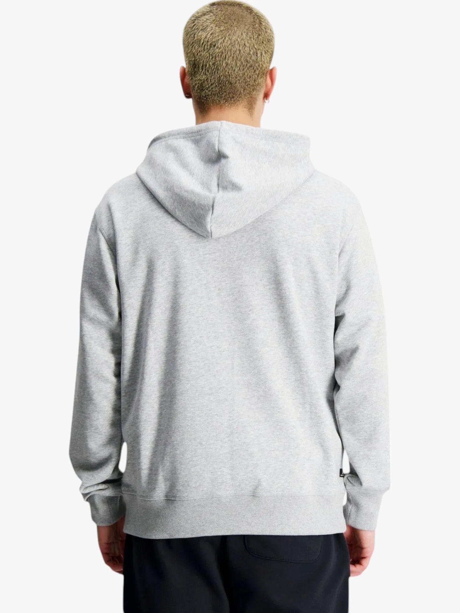 New Balance Essential Reimagined Light Gray Melange Hoodie - Men's Casual Pullover Sweatshirt for Gym, Running & Everyday Wear