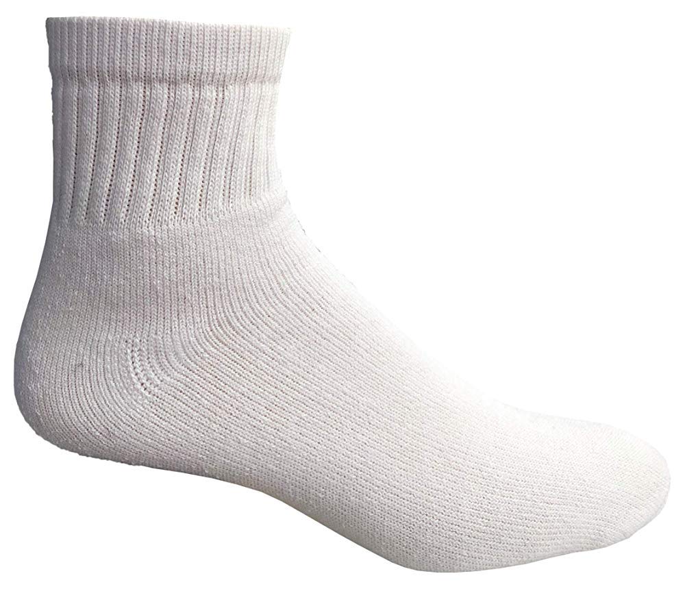 Yacht & Smith Kids Ankle Athletic Sports Socks - Bulk Pack Wholesale (12 Pairs) - Comfortable Non-Slip Socks for Boys & Girls - Perfect for Running, Soccer, Basketball & School Activities
