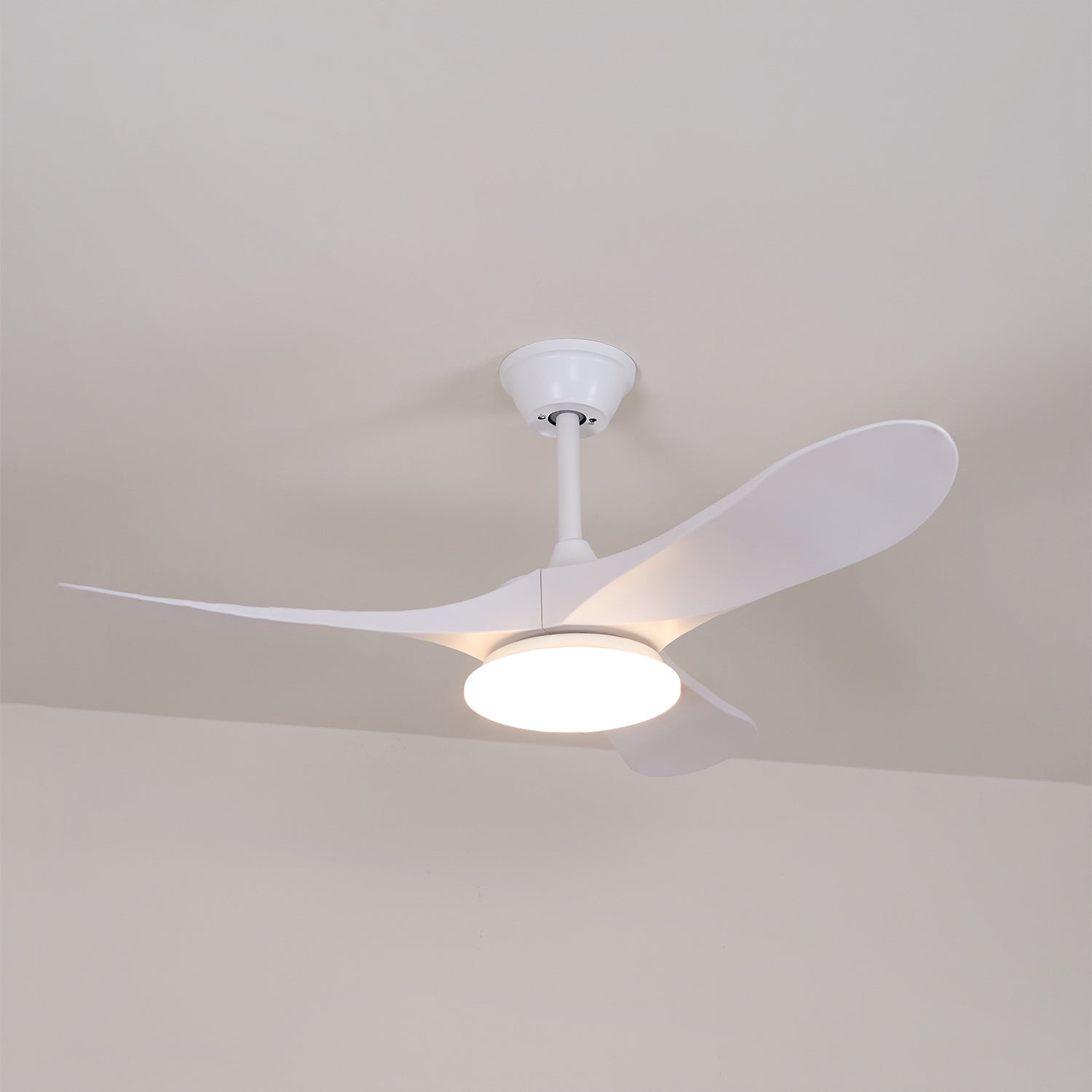 Maverick 42/52 Inch Ceiling Fan with Light Kit - Energy Efficient Indoor/Outdoor Fan for Bedroom, Living Room, Patio - Remote Control, Reversible Motor, 3 Speeds