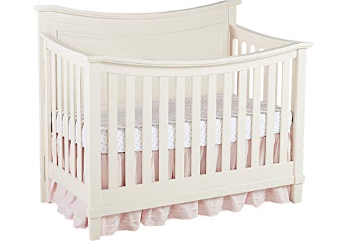 Full Size Conversion Kit Bed Rails for Jaclyn Place Crib (Ivory) - Safe & Sturdy Toddler Bed Transition, Perfect for Nursery Room Upgrade & Kids Bedroom Decor