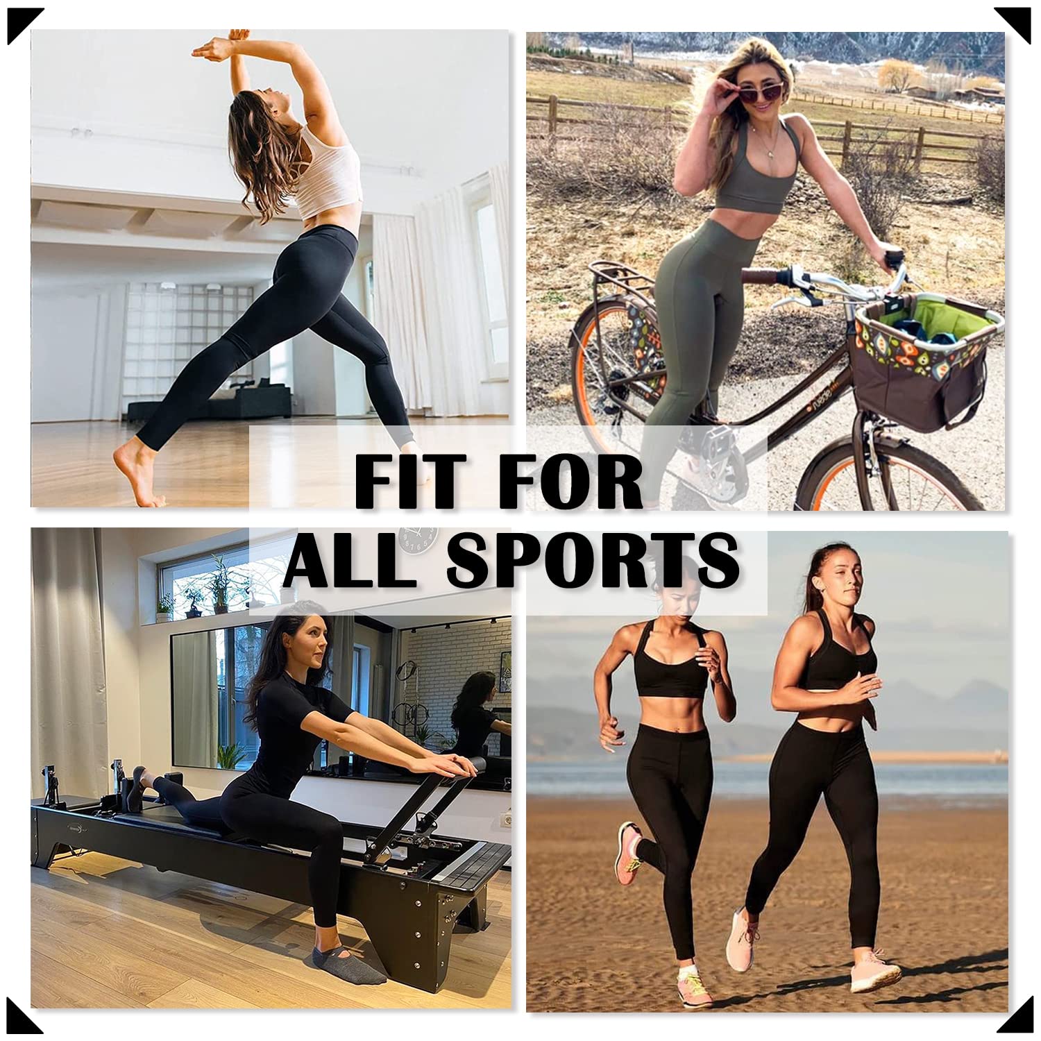 FULLSOFT Women's High Waisted Yoga Pants 3-Pack - Soft Black Workout Leggings for Running, Gym & Athletic Activities - Regular & Plus Size - Perfect for Yoga, Pilates & Lounge Wear
