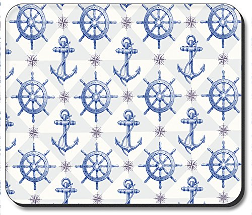 Art Plates Brand Premium Mouse Pad - Nautical Themed Non-Slip Desk Mat for Gaming & Office Use